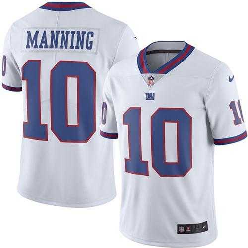 Nike Men & Women & Youth Giants 10 Eli Manning White Color Rush Limited Jersey,We sell and wholesale Nike Men & Women & Youth Giants 10 Eli Manning White Color Rush Limited Jersey on line form chian!